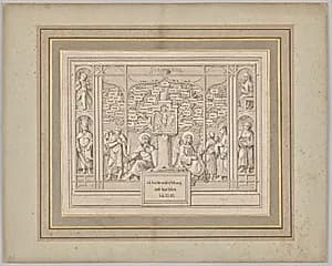 Dedication. John XI, 25 by Ferdinand Olivier (German, 1785–1841)