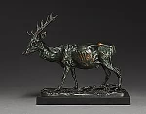 Deer by Antoine-Louis Barye (French, 1796–1875)