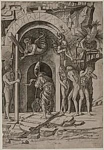 Descent into Limbo by Giovanni Antonio da Brescia (Italian)