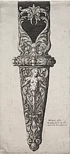 Design for Dagger Sheath by Wenceslaus Hollar (Bohemian, 1607–1677)