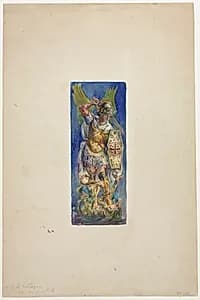 Design for Stained Glass by John La Farge (American, 1835–1910)