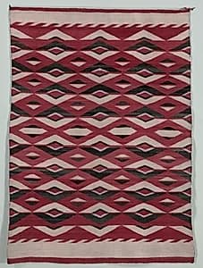 Diamond Network Style Rug by Unknown Artist