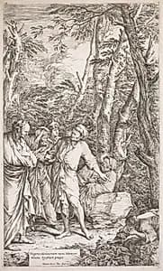 Diogenes and His Cup by Salvator Rosa (Italian, 1615–1673)