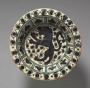 Dish with a Lion by Unknown Artist