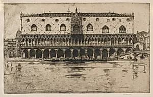 Doge's Palace by David Young Cameron (British, 1865–1945)