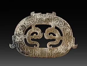 Double Dragon Plaque by Unknown Artist