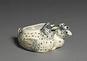 Double Ducks Jar by Unknown Artist