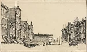 Downtown, Cleveland by Otto H. Bacher (American, 1856–1909)