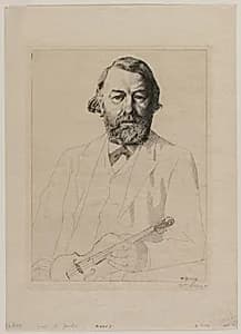 Dr. Joachim by William Strang (British, 1859–1921)