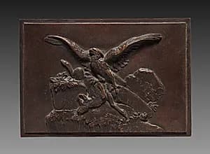Eagle with Chamois by Antoine-Louis Barye (French, 1796–1875)
