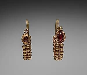 Earrings by Unknown Artist