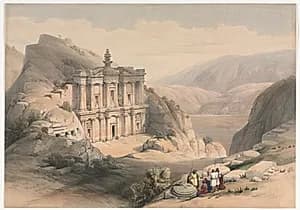 El Deir Petra by David Roberts (Scottish, 1796–1864)