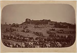 Elephant Battery, Jhansi by Raja Deen Dayal (Indian, 1844–1905)