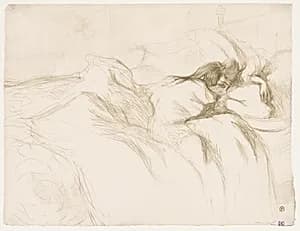 Elles: Woman Sleeping by Henri de Toulouse-Lautrec (French, 1864–1901)