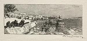 Embarcadére a Bercy by Auguste Louis Lepère (French, 1849–1918)