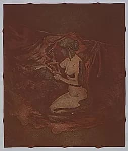 Embers Glow by Theodore Roussel (French, 1847–1926)