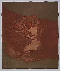 Embers Glow by Theodore Roussel (French, 1847–1926)