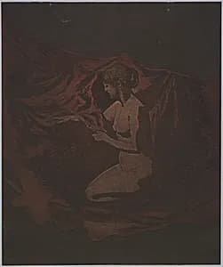 Embers Glow by Theodore Roussel (French, 1847–1926)