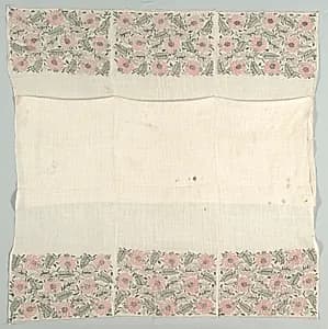 Embroidered Bed Spread by Unknown Artist