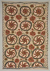 Embroidered Cover or Curtain by Unknown Artist