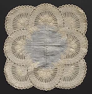 Embroidered Handkerchief by Unknown Artist