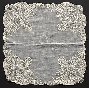 Embroidered Handkerchief by Unknown Artist