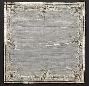 Embroidered Handkerchief by Unknown Artist