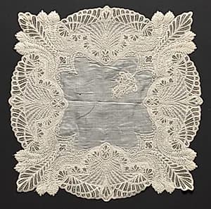 Embroidered Handkerchief by Unknown Artist