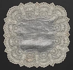 Embroidered Handkerchief by Unknown Artist