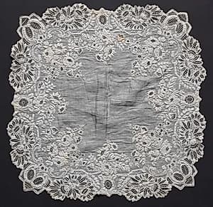 Embroidered Handkerchief by Unknown Artist