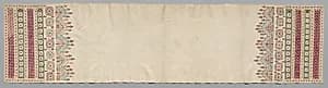 Embroidered Towel by Unknown Artist