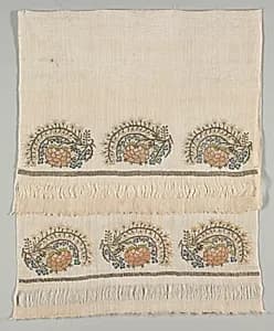 Embroidered Towel (Havlu) by Unknown Artist
