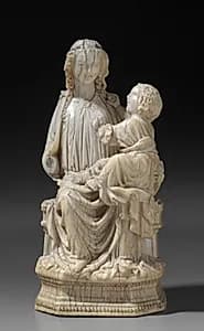 Enthroned Virgin and Child by Unknown Artist