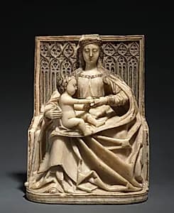 Enthroned Virgin and Child by Gil de Siloé (Spanish, active c. 1475–1505)
