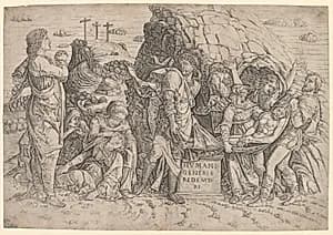 Entombment by Giovanni Antonio da Brescia (Italian, 1450–1530)