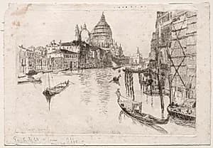 Entrance to Grand Canal by Otto H. Bacher (American, 1856–1909)