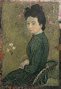 Eva Meurier in a Green Dress by Maurice Denis (French, 1870–1943)