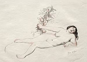 Eve by Jean Veber (French, 1864–1928)