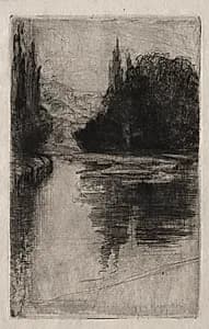 Evening by Francis Seymour Haden (British, 1818–1910)