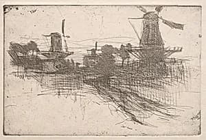 Evening, Dordrecht by John Henry Twachtman (American, 1853–1902)