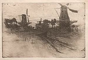 Evening, Dordrecht by John Henry Twachtman (American, 1853–1902)