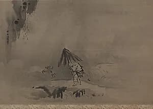 Evening Shower by Kano Tan’yū (Japanese, 1602–1674)