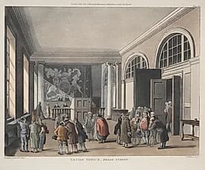 Excise Office, Broad Street by Thomas Rowlandson (British, 1756–1827)