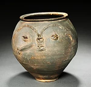 Face Urn by Unknown Artist