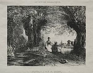 Fantasy by Paul Hüet (French, 1803–1869)