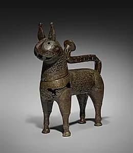 Feline Incense Burner by Unknown Artist