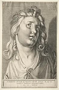 Female Head by Aegidius Sadeler (Flemish, c. 1570–1629)