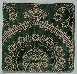 "Ferronnerie" Velvet Fragment by Unknown Artist