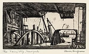 Ferry Slip by Edwin Kaufman (American, 1906–1939)