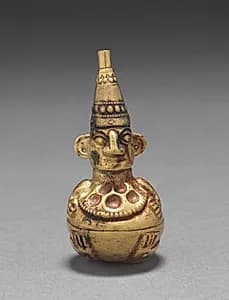 Figural Flask by Unknown Artist